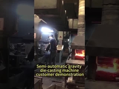Mesin die-casting gravitasi semi-otomatis - demonstrasi penggunaan pelanggan