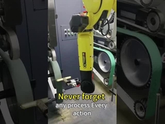 Mesin Gerinda Robotik 4000mm dengan 2 Mesin Gerinda dan 4 Sabuk Pasir