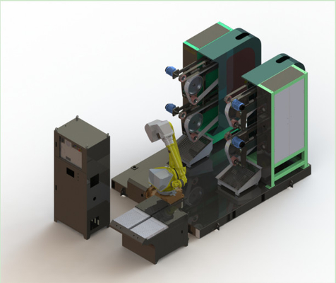 Mesin penggiling yang sangat efisien dengan sel robot FANUC meningkatkan produktivitas