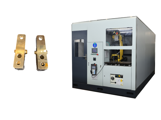 Mesin penggilingan dan polishing robot industri Deburring otomatis untuk logam castings Universal Robot Grinding Cell