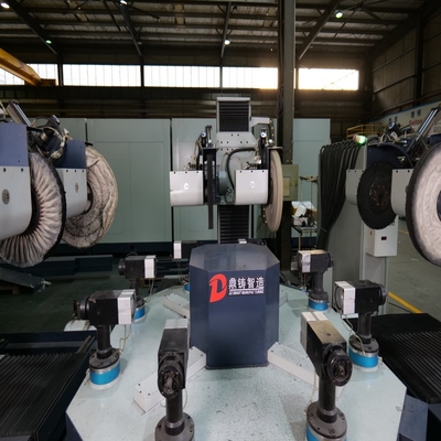 Mesin CNC polishing untuk roda aluminium dengan kompensasi koordinat otomatis dan kompensasi kecepatan linier