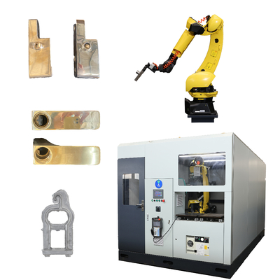 Desain Robot Penggilingan CNC dengan Presisi Tinggi untuk Bagian Casting Hub Roda Otomotif Deburring Otomatis