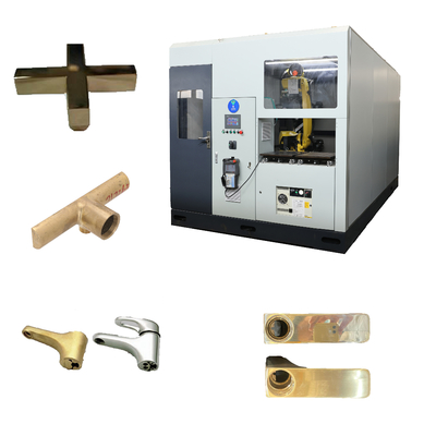 Otomatis Industrial Multi-Wheel Belt Polisher System Penghematan Tenaga Kerja Motor untuk Pintu Genggam Otomatis Mesin Metal Polishing