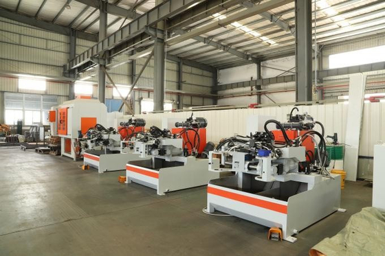 Otomatis Hydraulic Multi Directional Casting Machine Komponen presisi Bagian Depan Sisi Dual Mix Core Bearing Motor