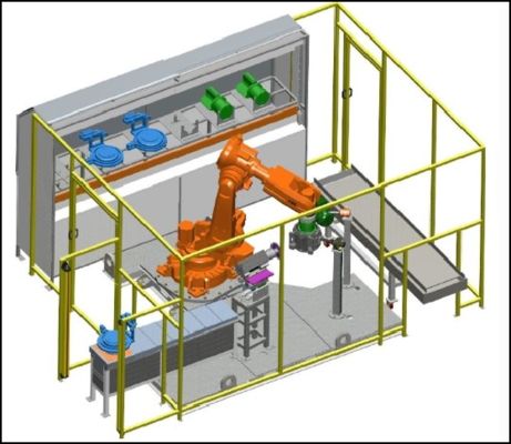 ABB Robot Grinding Polishing Machine untuk Metal Castings