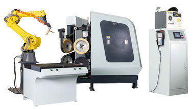 mesin penggilingan cnc mesin polishing keran baskom dengan lengan robot FUNAC