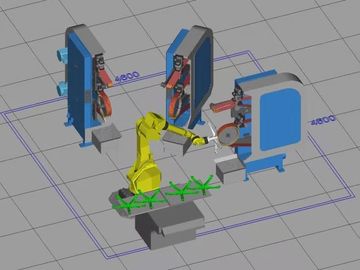 Otomatis 220v Robot mesin penggilingan untuk kantor kursi kaki