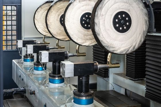 mesin pemoles robot CNC Automatic Buffing Metal Bench Polishing Machine Untuk Polishing Sanitary Ware Door Handle