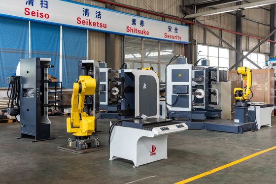Cnc Grinding Machine 100% Baru FANUC Robot Grinding Cell Dengan 380V Tegangan Untuk Faucets Grinding