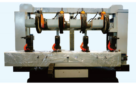 4 Manipulator 6 Axis Rotary CNC Polishing Machine Untuk Gagang Kuningan